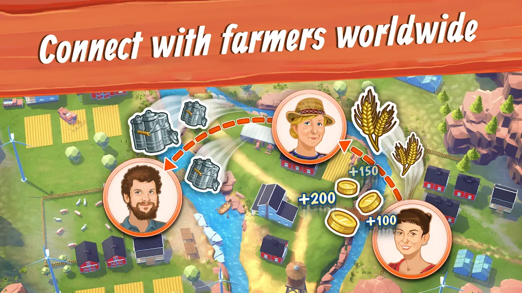 Big Farm: Mobile Harvest (Биг Фарм)  [МОД Unlocked] Screenshot 5