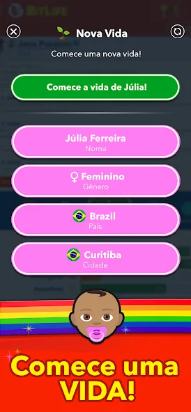 BitLife BR - Simulação de vida (БитЛайф БР)  [МОД Много денег] Screenshot 1