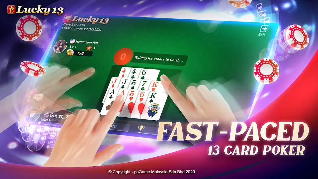 Lucky 13: 13 Poker Puzzle (Лаки 13)  [МОД Menu] Screenshot 4