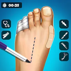 Взлом Hospital Surgeon: Doctor Game  [МОД Unlimited Money] - последняя версия apk на Андроид