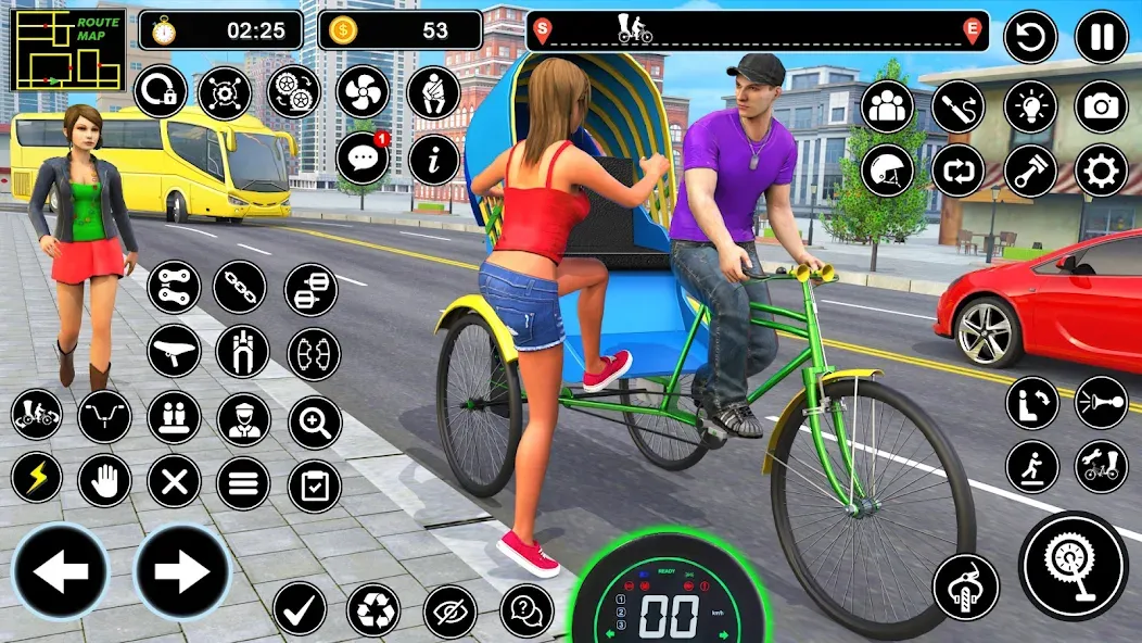 BMX Cycle Games 3D Cycle Race (игры на велосипеде 3D гонка)  [МОД Все открыто] Screenshot 2