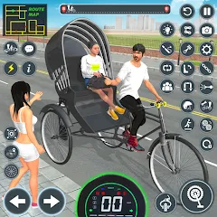 Скачать взломанную BMX Cycle Games 3D Cycle Race (игры на велосипеде 3D гонка)  [МОД Все открыто] - стабильная версия apk на Андроид