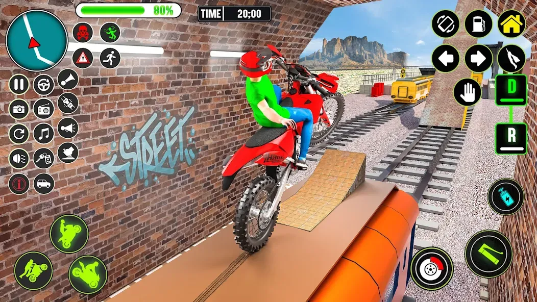 GT Bike Racing Game Moto Stunt (ДжиТи Байк Рейсинг Гейм Мото Стант)  [МОД Бесконечные монеты] Screenshot 5