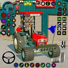 Взлом Tractor Driving - Tractor Game  [МОД Mega Pack] - последняя версия apk на Андроид