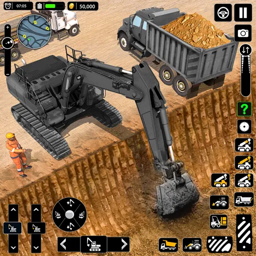 Snow Offroad Construction Game  [МОД Бесконечные деньги] Screenshot 1