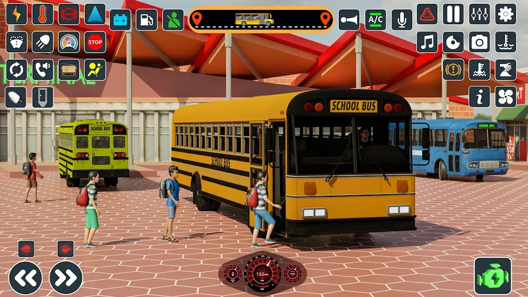 School Bus 3d : City Bus Games (Школьный автобус симулятор игры на автобусе)  [МОД Menu] Screenshot 2