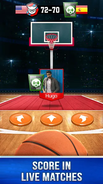 Basketball Rivals: Sports Game (Баскетбол Ривалс)  [МОД Много денег] Screenshot 1