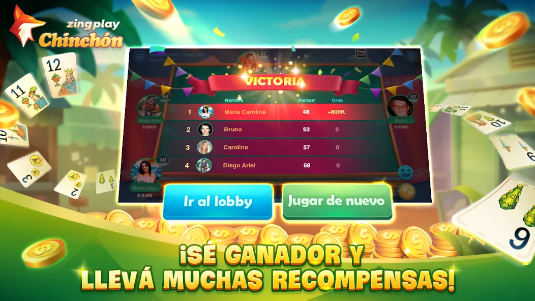 ChinChón Zingplay Juego Online  [МОД Mega Pack] Screenshot 5