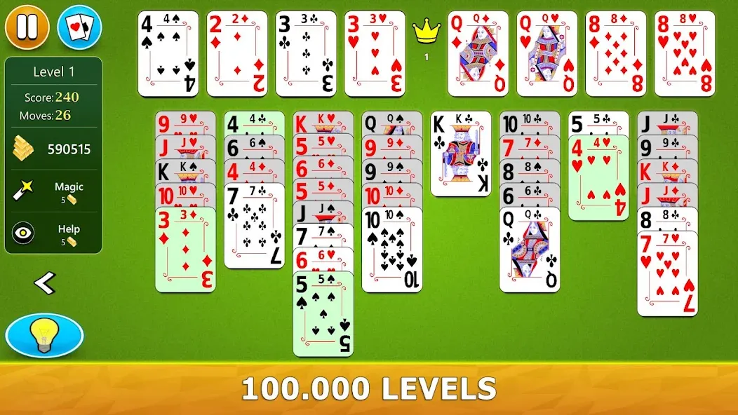 FreeCell Solitaire - Card Game  [МОД Меню] Screenshot 2