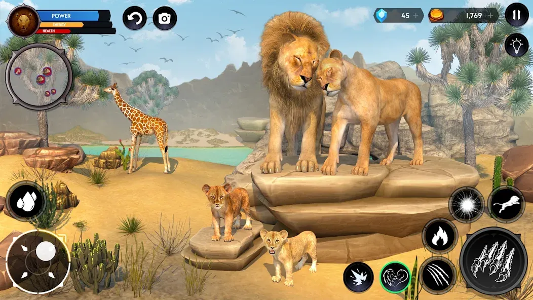 Lion Simulator Wild Lion Games  [МОД Menu] Screenshot 4