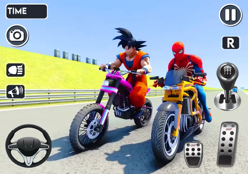 Spider Bike Stunt 3D Mega Ramp  [МОД Бесконечные монеты] Screenshot 3