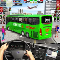 Взлом US Military Coach Simulator 3D  [МОД Бесконечные деньги] - полная версия apk на Андроид