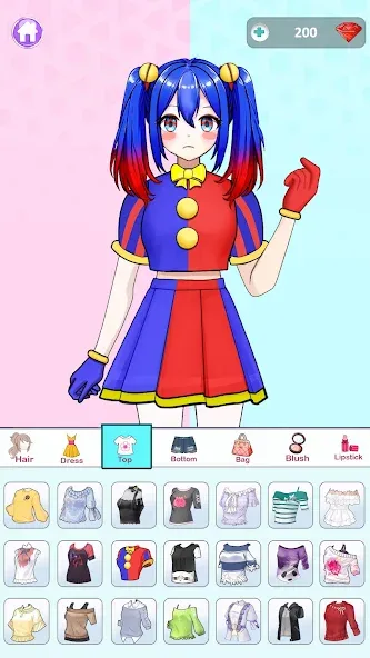 Anime Dress Up and Makeup Game  [МОД Unlimited Money] Screenshot 1