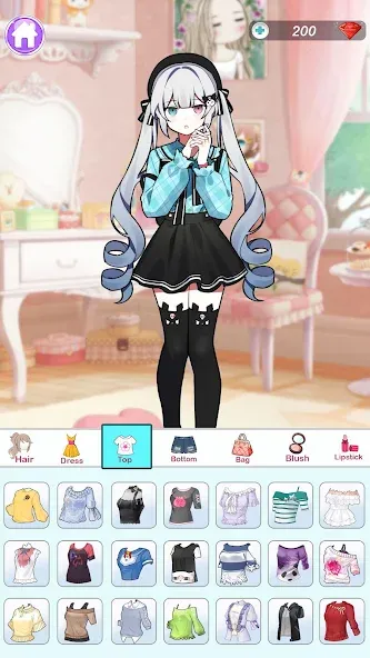 Anime Dress Up and Makeup Game  [МОД Unlimited Money] Screenshot 3