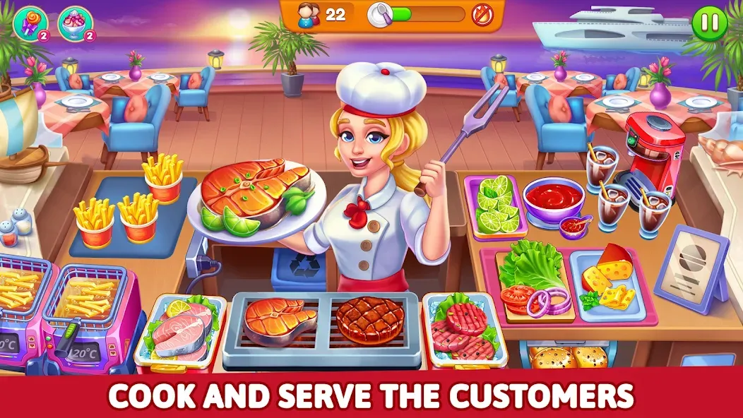 Cooking Restaurant Food Games  [МОД Все открыто] Screenshot 3