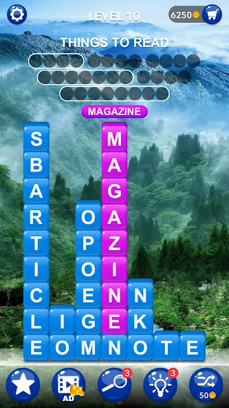 Word Tiles :Hidden Word Search  [МОД Все открыто] Screenshot 2