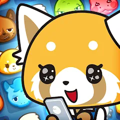 Скачать взломанную Aggretsuko : Match 3 Puzzle (Аггретсуко)  [МОД Много денег] - полная версия apk на Андроид