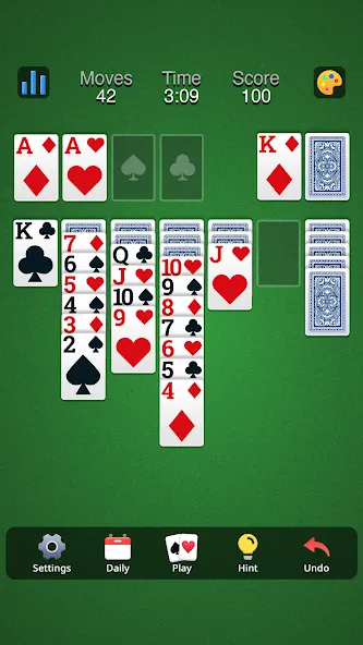 Classic Solitaire - Klondike (Солитер Клондайк Классик)  [МОД Много монет] Screenshot 5