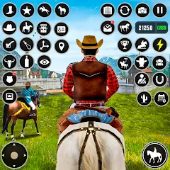 Скачать взломанную Horse Riding Rivals Horse Race (ХорсРайдинг Ривалс Лошадиные скачки)  [МОД Бесконечные деньги] - последняя версия apk на Андроид