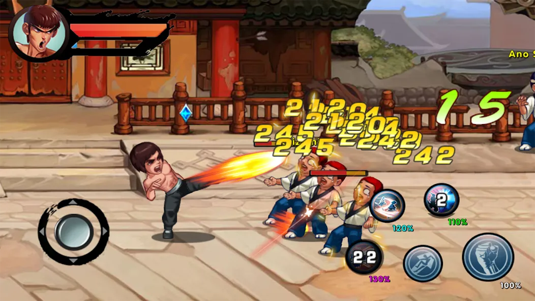 Kung Fu Attack: Final Fight (Кунгфу Атака)  [МОД Меню] Screenshot 5