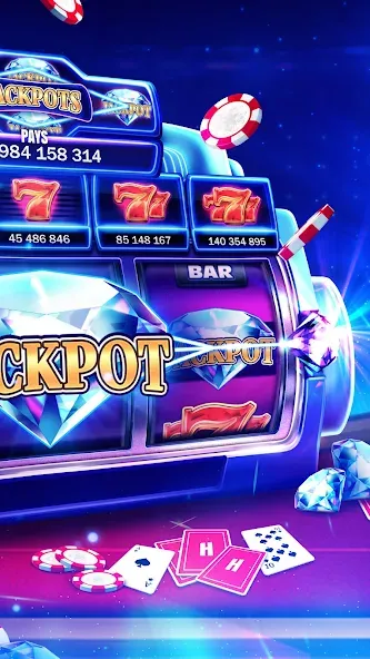 Huuuge Casino Slots Vegas 777 (Хьюдж Казино Слотс Вегас 777)  [МОД Бесконечные монеты] Screenshot 2