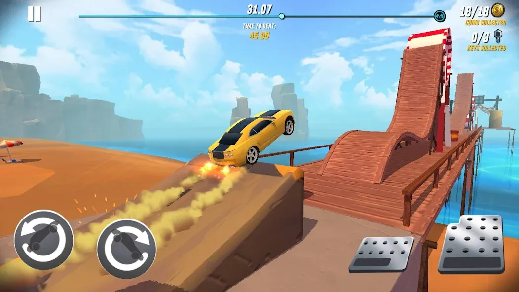 Stunt Car Extreme (Стант Кар Экстрим)  [МОД Бесконечные деньги] Screenshot 1