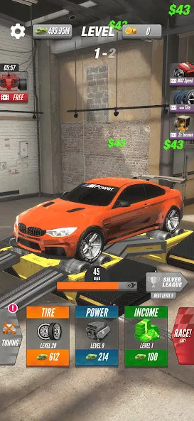 Dyno 2 Race - Car Tuning (Дино 2 Гонка)  [МОД Mega Pack] Screenshot 1