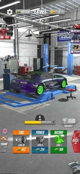 Dyno 2 Race - Car Tuning (Дино 2 Гонка)  [МОД Mega Pack] Screenshot 2