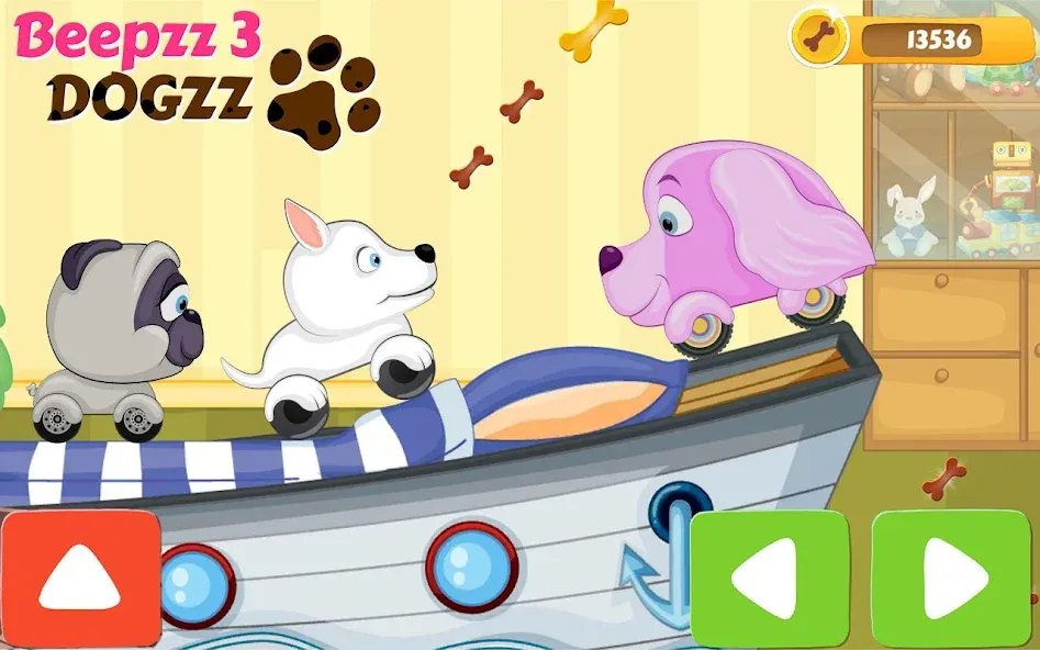 Racing games for kids - Dogs  [МОД Mega Pack] Screenshot 1