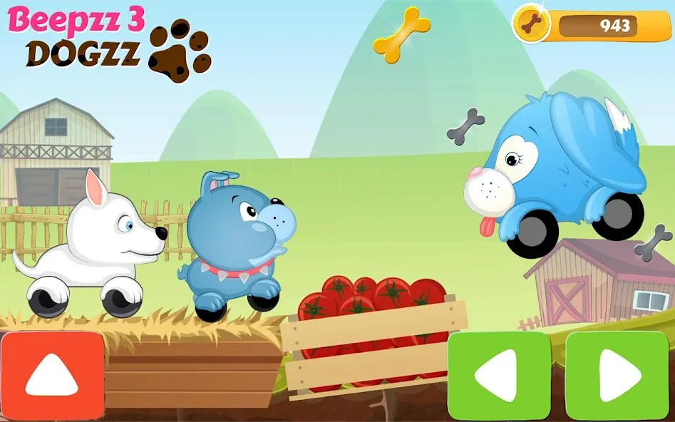 Racing games for kids - Dogs  [МОД Mega Pack] Screenshot 2