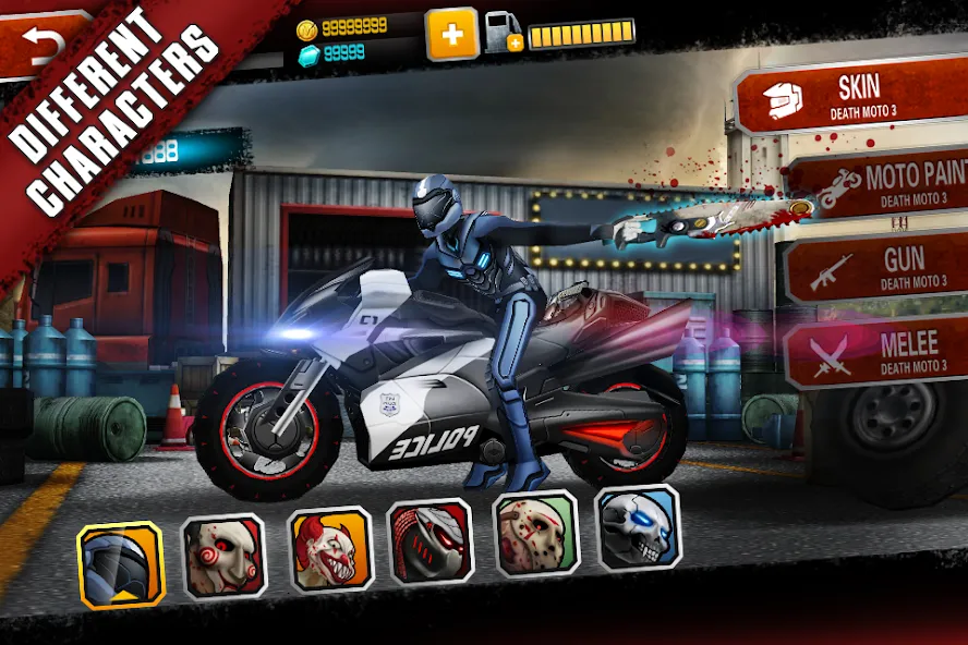 Death Moto 3 : Fighting  Rider (дет мото 3)  [МОД Меню] Screenshot 1