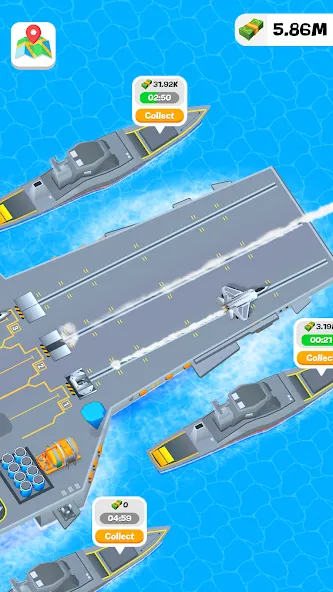 Idle Aircraft Carrier (Айдл Эйркрафт Кэрриер)  [МОД Unlocked] Screenshot 3