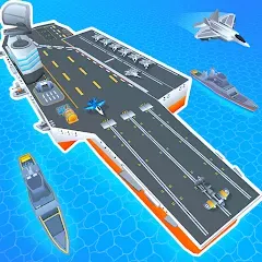 Взломанная Idle Aircraft Carrier (Айдл Эйркрафт Кэрриер)  [МОД Unlocked] - последняя версия apk на Андроид