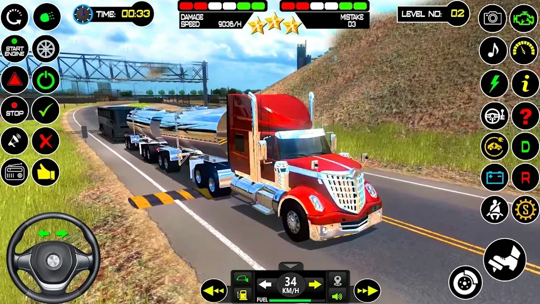 US Truck Driving Cargo Game 3D (Американский грузовик водителя)  [МОД Много денег] Screenshot 3