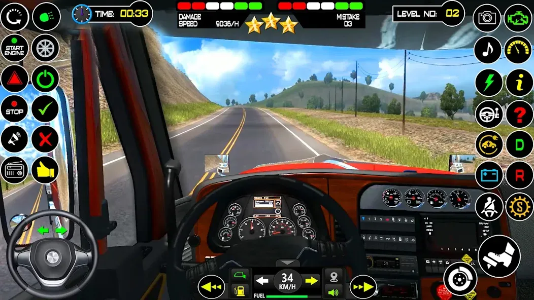 US Truck Driving Cargo Game 3D (Американский грузовик водителя)  [МОД Много денег] Screenshot 4