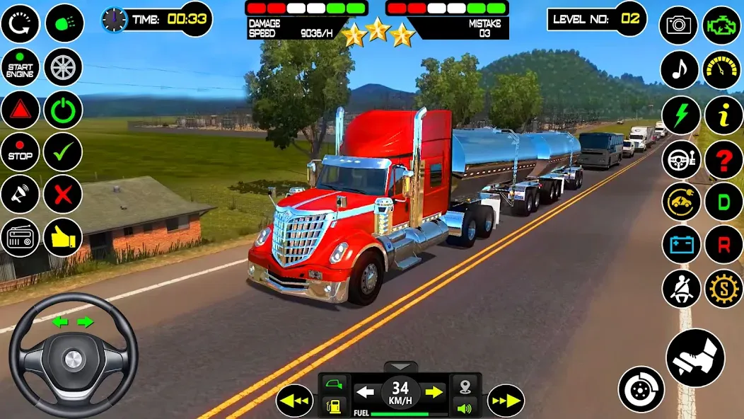 US Truck Driving Cargo Game 3D (Американский грузовик водителя)  [МОД Много денег] Screenshot 5