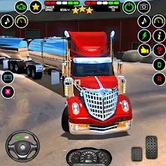 Взлом US Truck Driving Cargo Game 3D (Американский грузовик водителя)  [МОД Много денег] - стабильная версия apk на Андроид