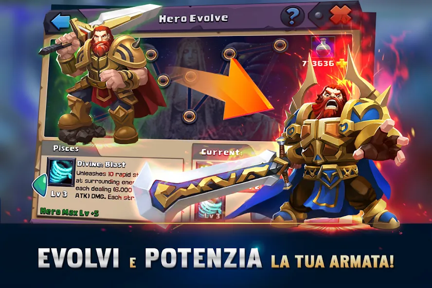 Clash of Lords 2: Italiano (Клэш оф Лордс 2)  [МОД Unlimited Money] Screenshot 3