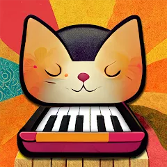 Скачать взломанную Cat Piano Meow - Sounds & Game  [МОД Все открыто] - стабильная версия apk на Андроид