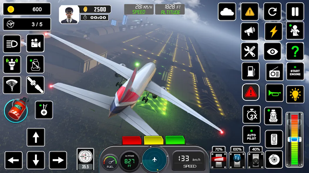 Pilot Flight Simulator Games  [МОД Много монет] Screenshot 3