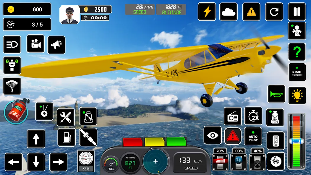 Pilot Flight Simulator Games  [МОД Много монет] Screenshot 5