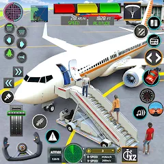 Скачать взломанную Pilot Flight Simulator Games  [МОД Много монет] - стабильная версия apk на Андроид