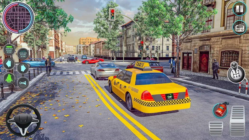 City Taxi Driving: Taxi Games  [МОД Menu] Screenshot 5