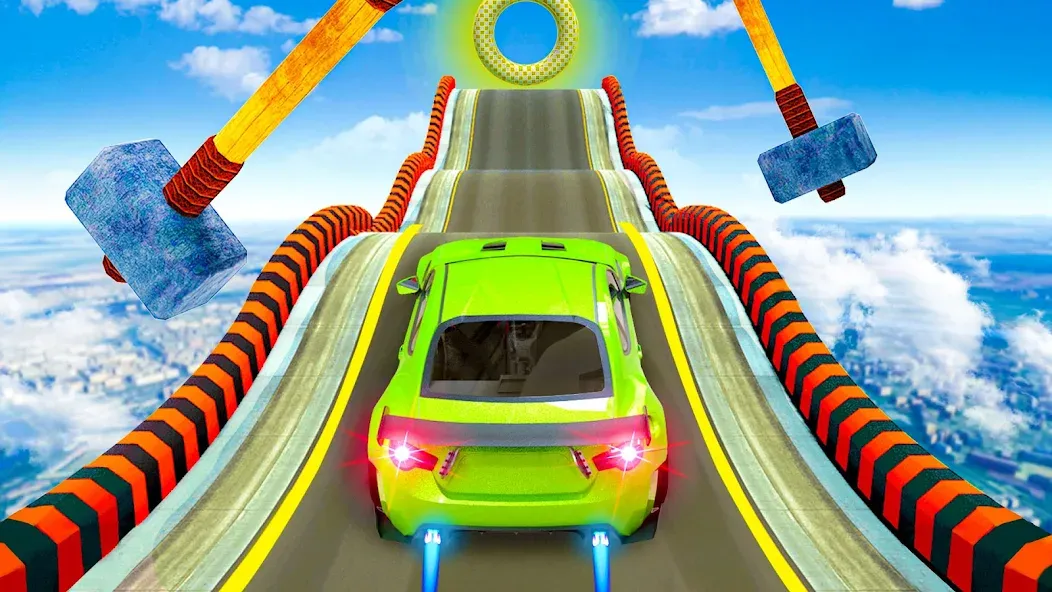 Mega Ramp Car Stunts Race Game  [МОД Меню] Screenshot 5