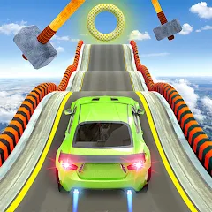 Скачать взлом Mega Ramp Car Stunts Race Game  [МОД Меню] - последняя версия apk на Андроид