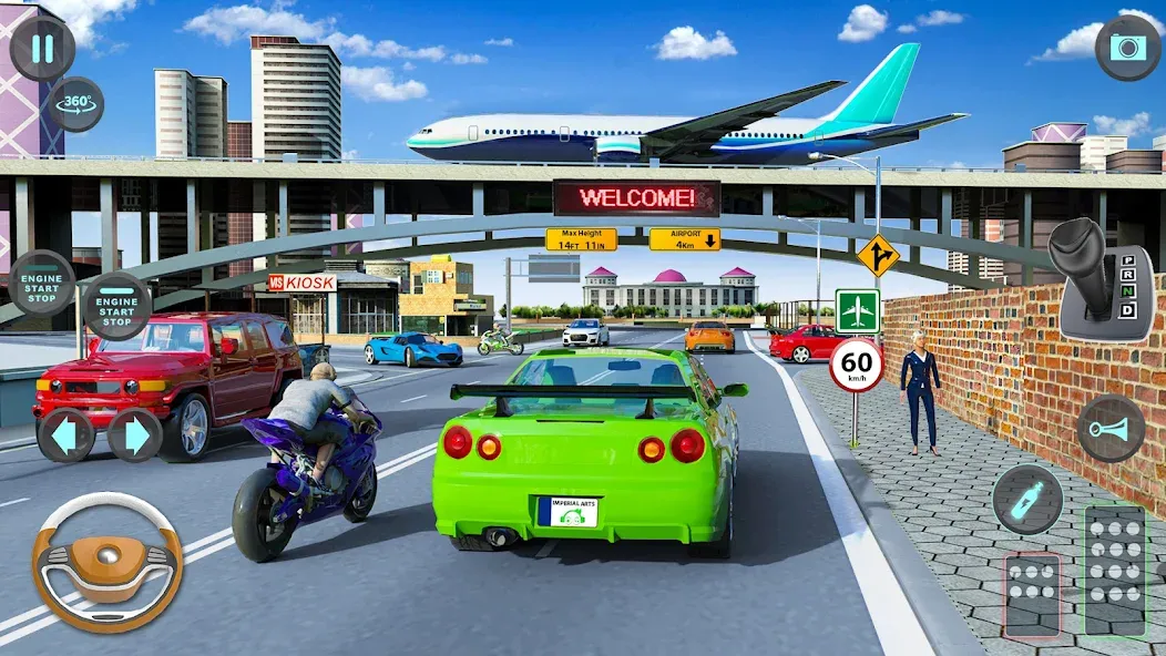 Modern Car Driving School Game  [МОД Бесконечные деньги] Screenshot 1