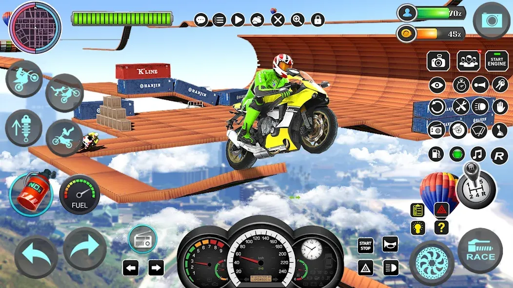 Mega Ramp Bike Stunts Games 3D  [МОД Menu] Screenshot 5