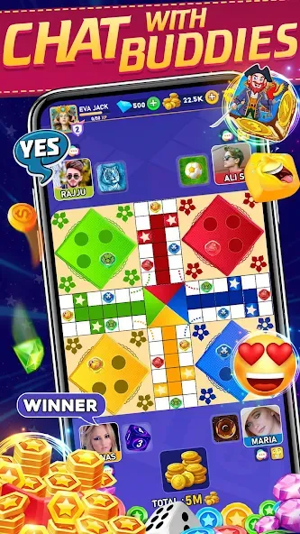 Online Ludo Game Multiplayer (Лудо Мастер Лудо Дайс Кинг)  [МОД Бесконечные деньги] Screenshot 2