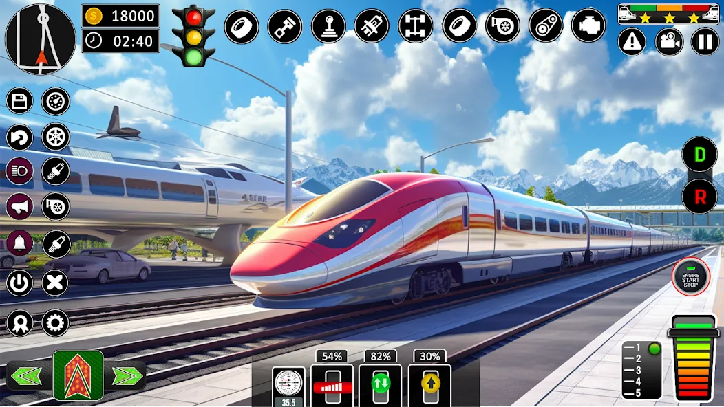 City Train Games Driver Sim 3D  [МОД Mega Pack] Screenshot 4