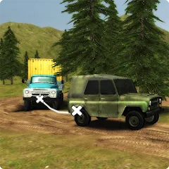 Скачать взломанную Dirt Trucker: Muddy Hills (Дрт Трукер)  [МОД Бесконечные деньги] - полная версия apk на Андроид